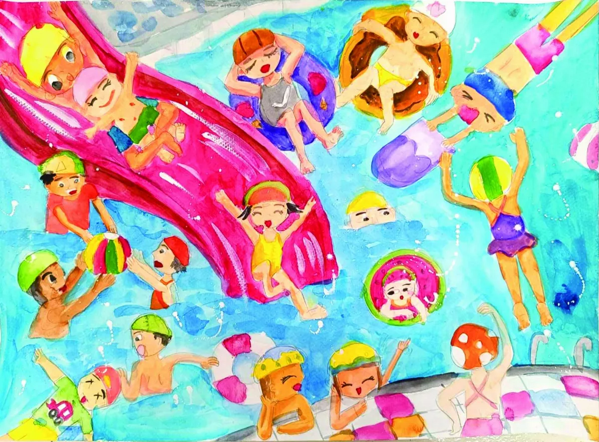 【快樂塗鴉簿】夏日游泳趣 