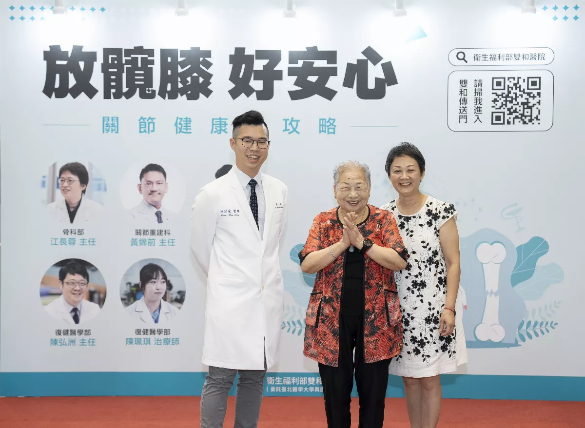 8旬嬤膝關節卡又痛 術後重拾天倫樂