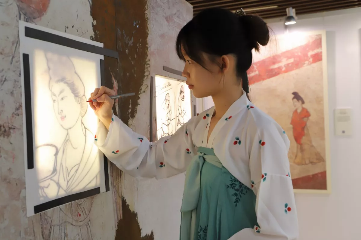 「盛世壁藏」特展南華大學登場  重現千年前唐代壁畫