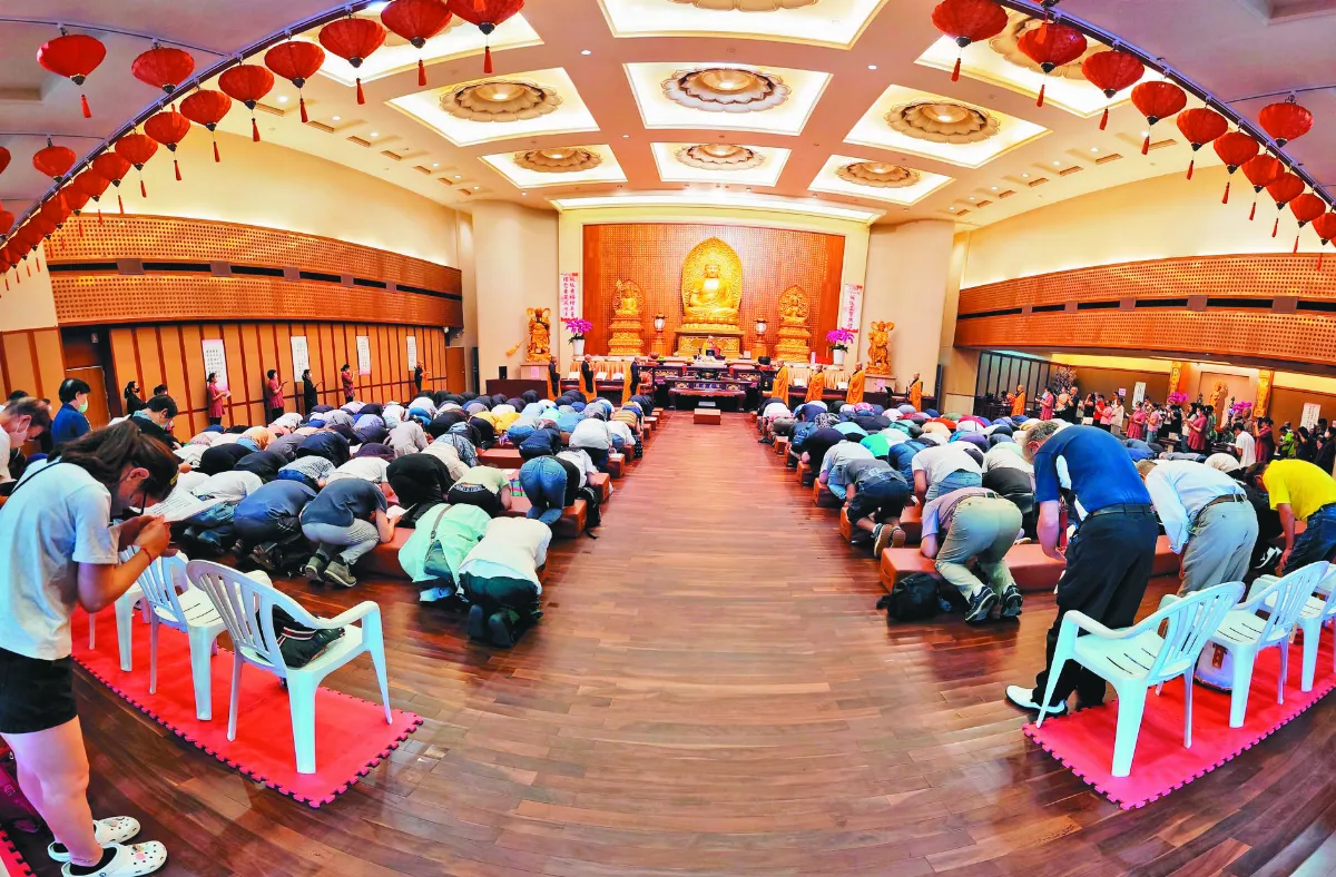 寶塔寺皈依典禮 250人邁向智慧覺悟