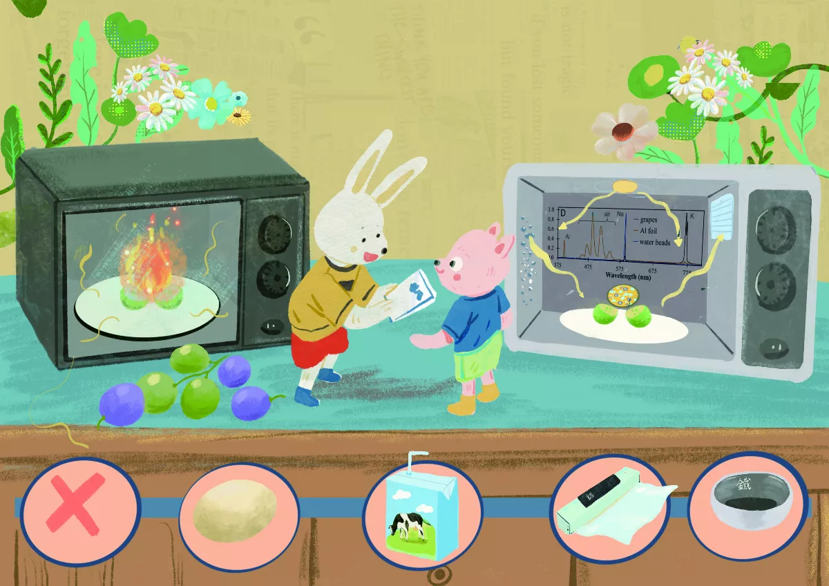 微波爐加熱 葡萄會發爐？   