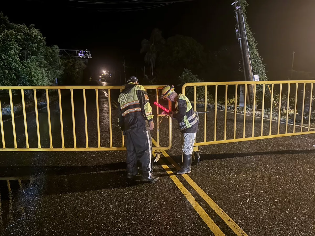 入夜風雨加強 全台21條公路預警封閉