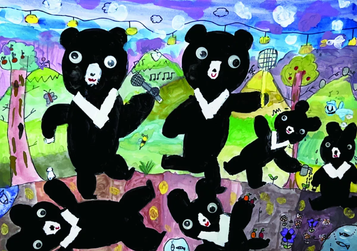 【快樂塗鴉簿】快樂黑皮熊