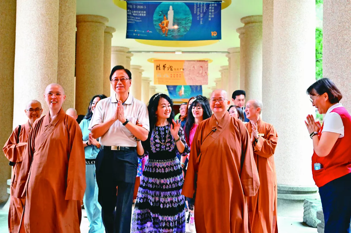 張善政參訪佛光山 深度體會人間佛教
