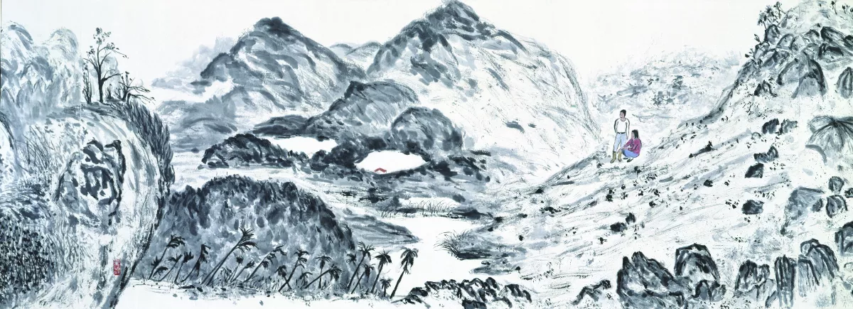 人文關懷的文人畫筆—觀「921大地震25周年記：行走的山—李賢文九九峰創作展」（上）