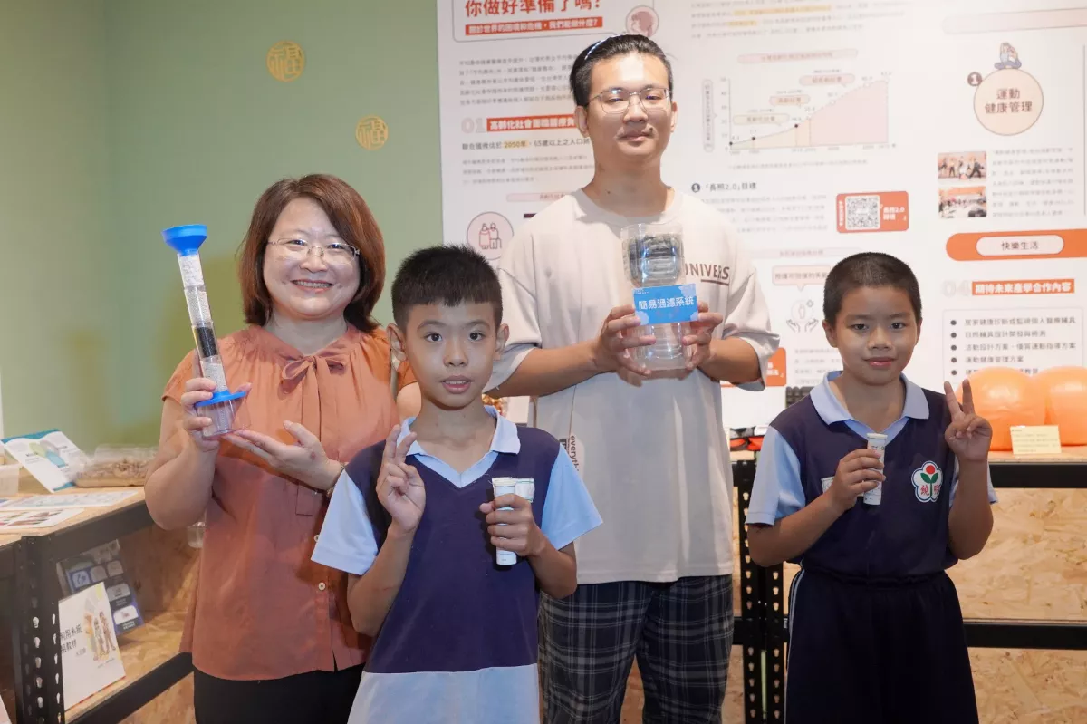 培養SDGs永續力  國小學童用石頭巧手DIY濾水器