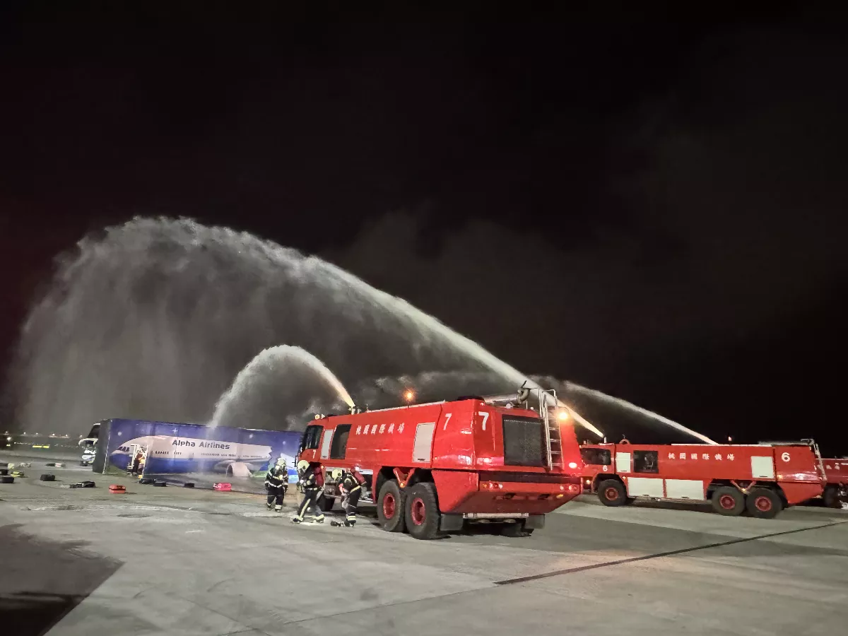 強化救災應變　桃機三航辦夜間演習