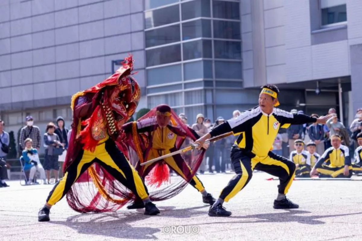 朝興宮金獅赴日展演圓滿  陣頭文化躍登國際舞台