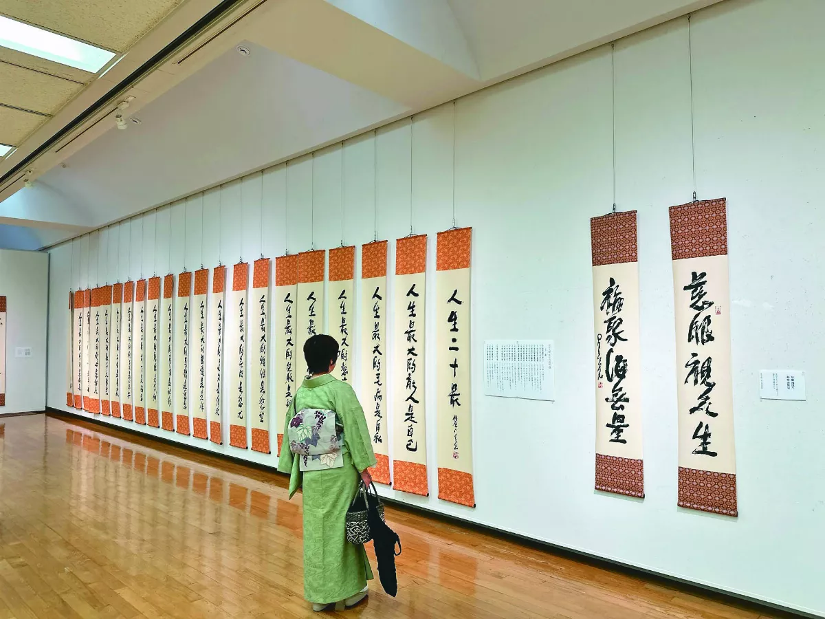 願心跨國界 一筆字日本福岡展出