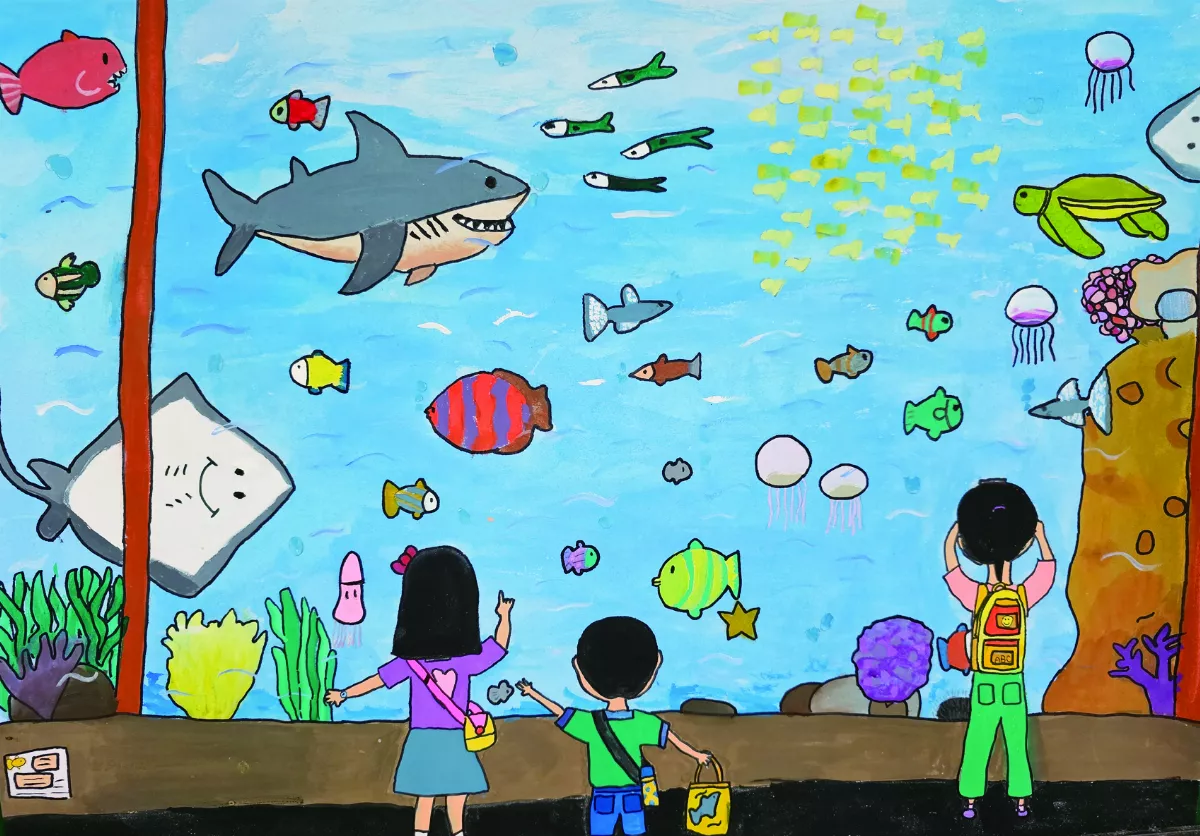 【快樂塗鴉簿】拜訪水族館 