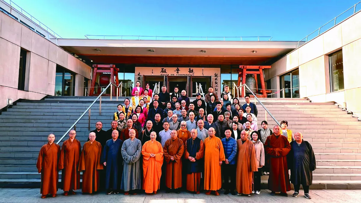 中法佛教交流  中國佛教協會參訪法華禪寺