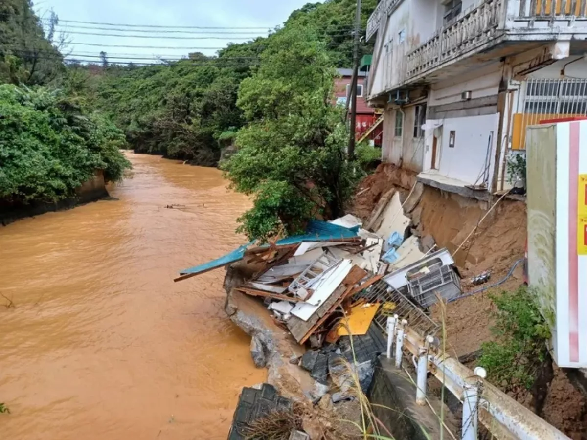 日本沖繩鹿兒島降大雨 部分地區發洪水警報