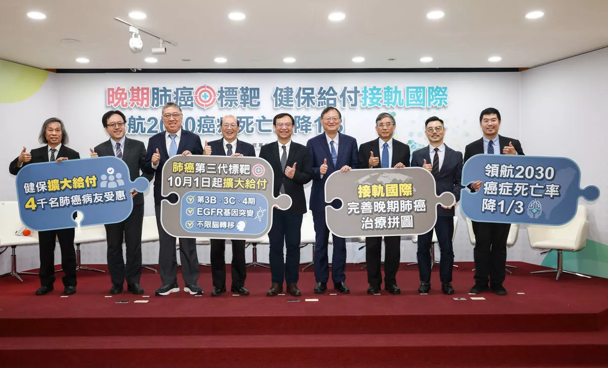 晚期肺癌擴大健保給付  第三代標靶近9成病友受惠    