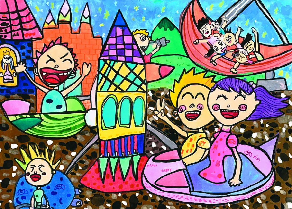 【快樂塗鴉簿】遊樂園好好玩 