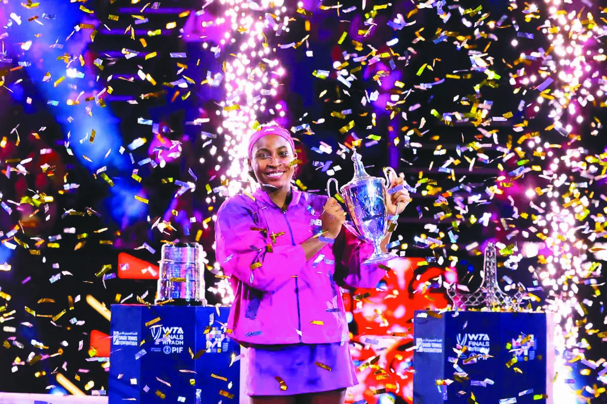 WTA年終賽 美國小將高芙封后