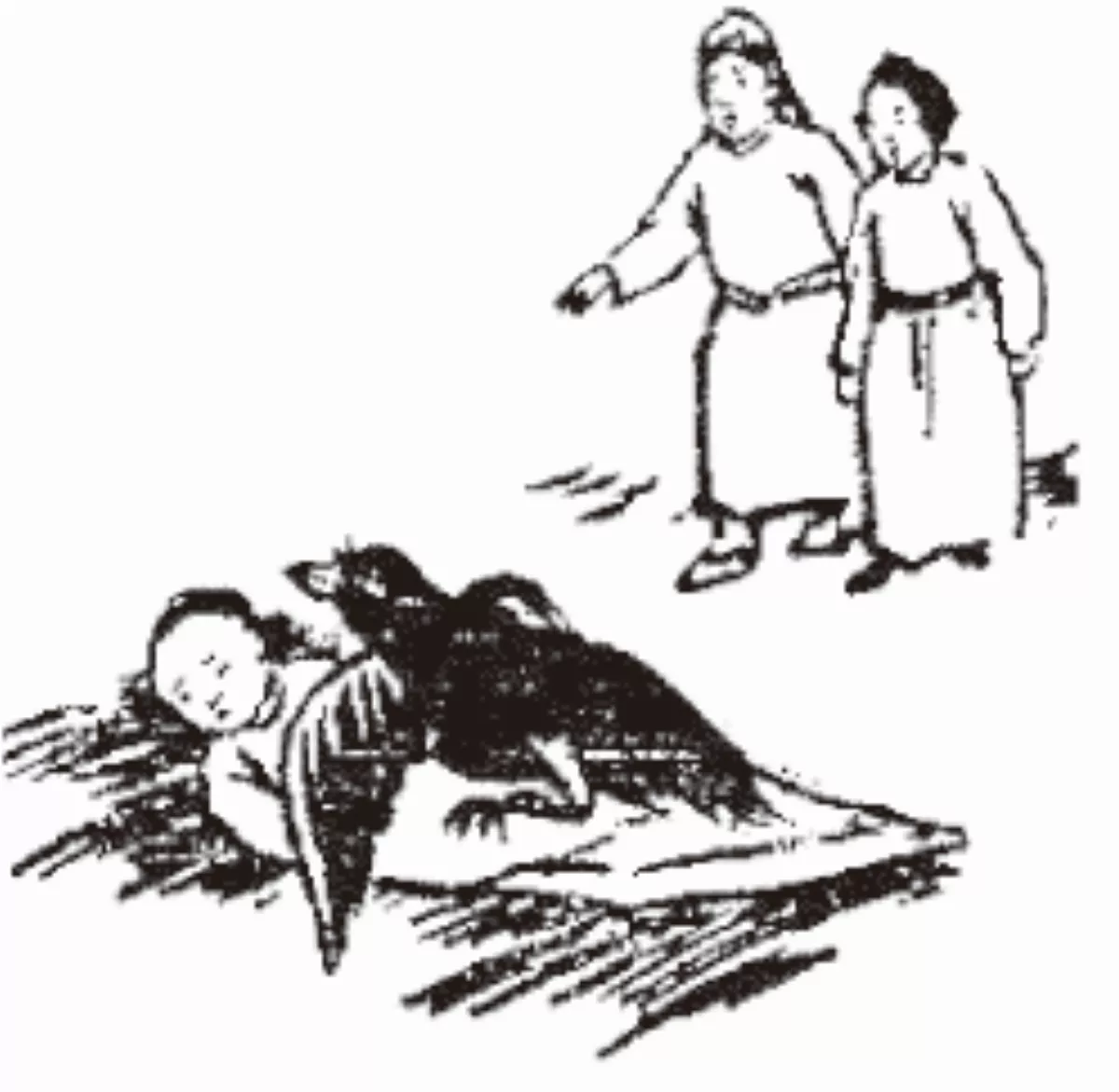 【護生畫集】烏覆棄嬰