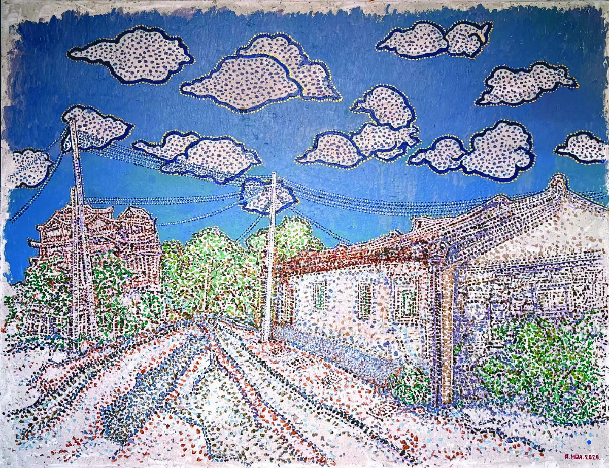 80歲緬甸華裔藝術家 彩繪府城風貌