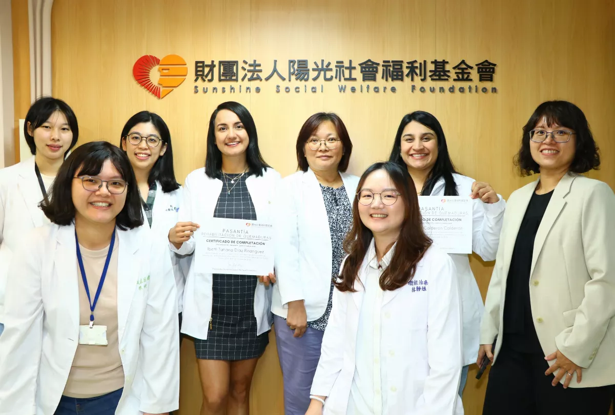 陽光燒傷復健專業 助31國逾萬名患者