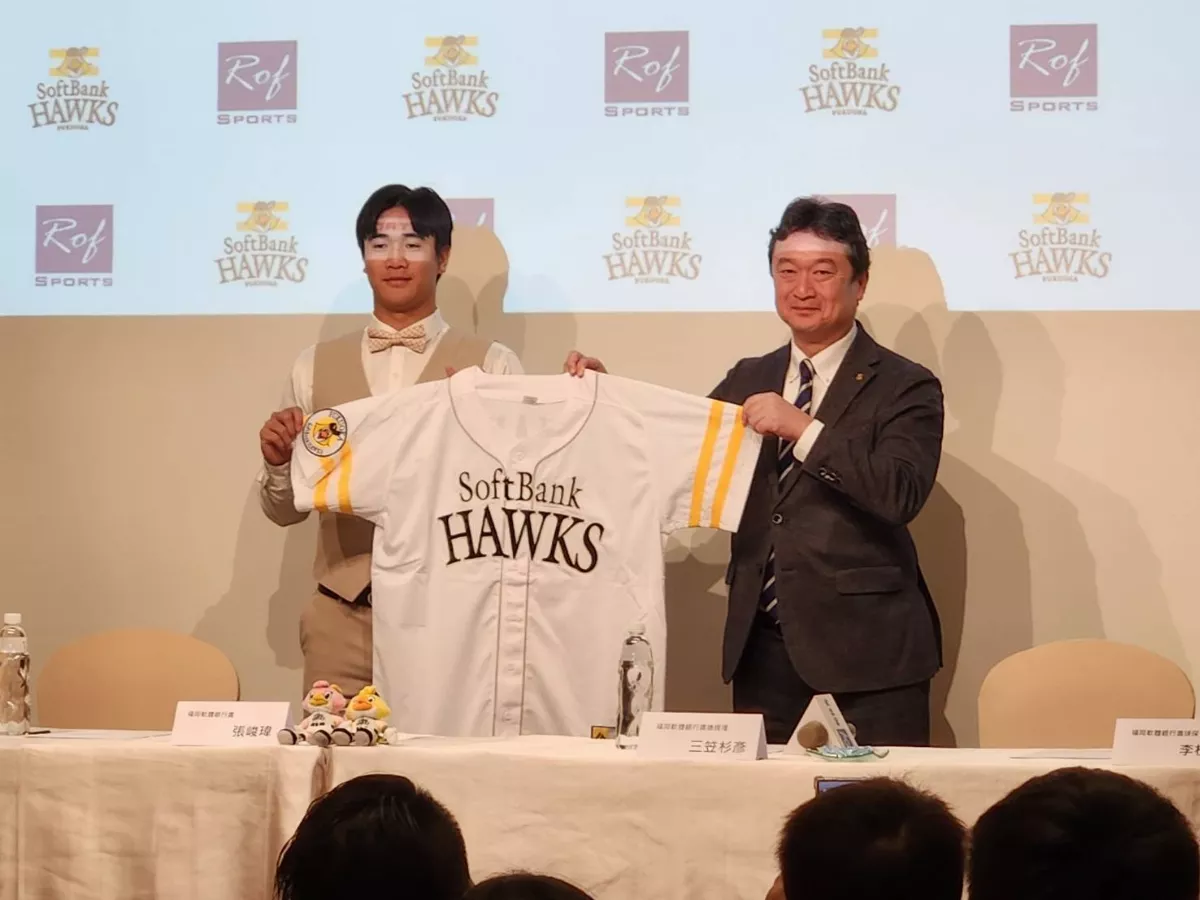 日職／張峻瑋加盟軟銀 合約「特別」但不說