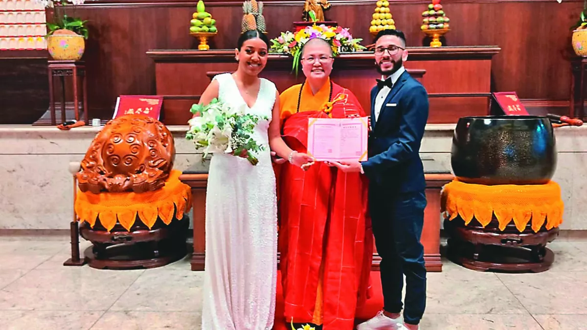 首對如來之子成婚  如來寺締結良緣