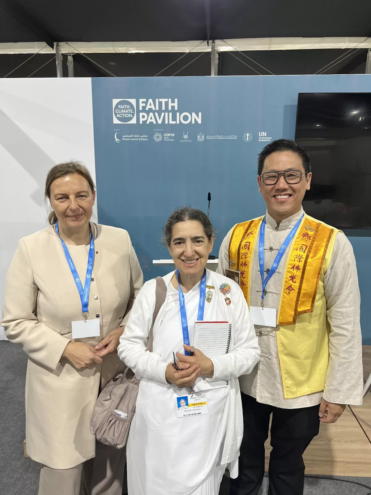 United Nations COP29: BLIA Participates in Faith Pavilion's Thematic Speech