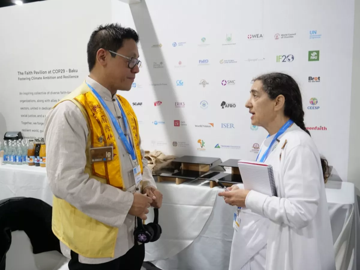United Nations COP29: BLIA Participates in Faith Pavilion's Thematic Speech
