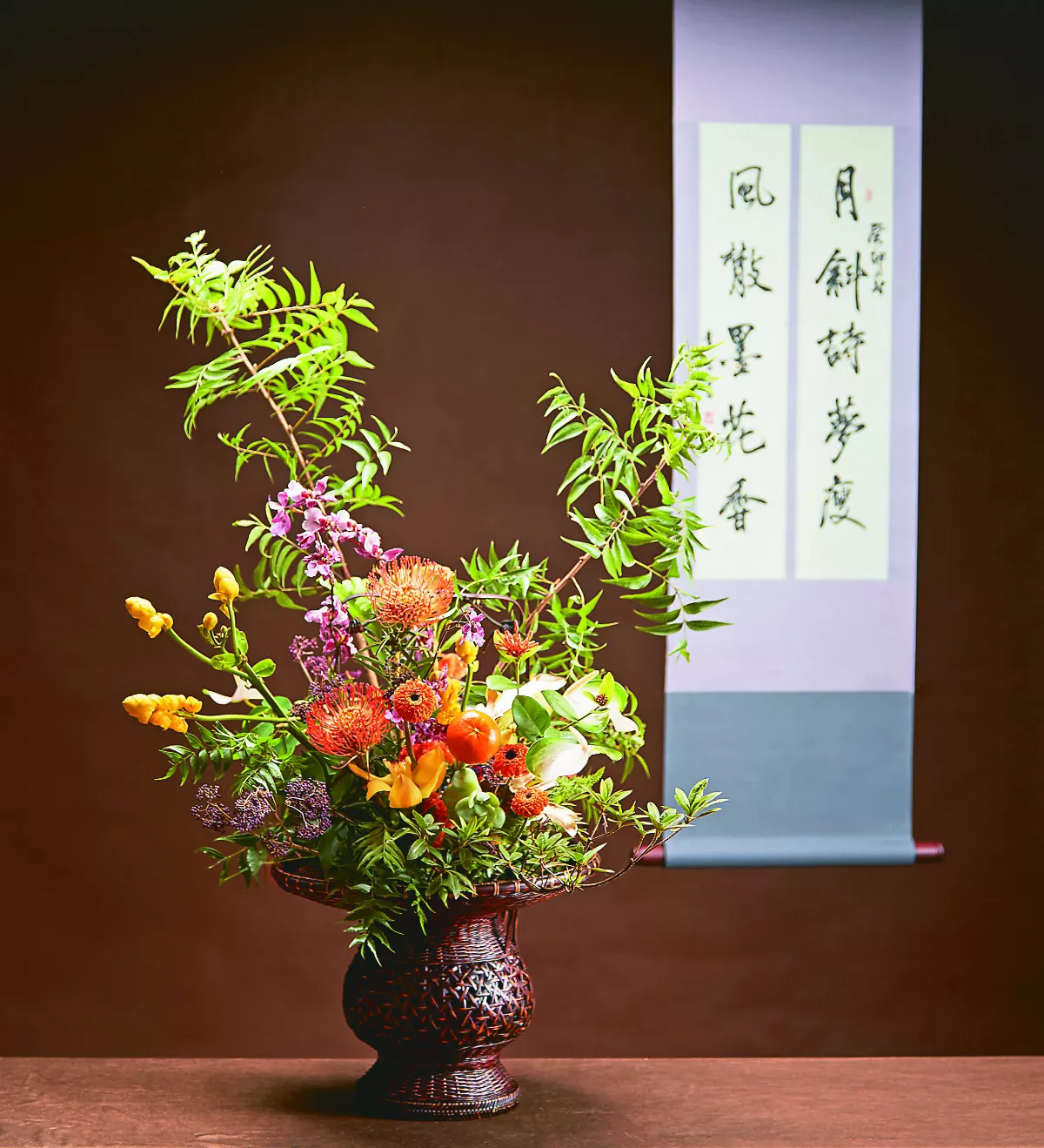 【憙．願─山中花開】欲書花葉寄朝雲