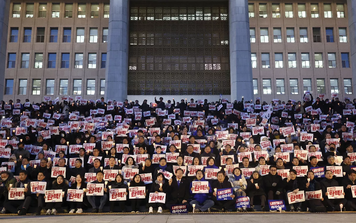韓在野黨將表決彈劾尹錫悅 須9名執政黨議員倒戈才有望通過