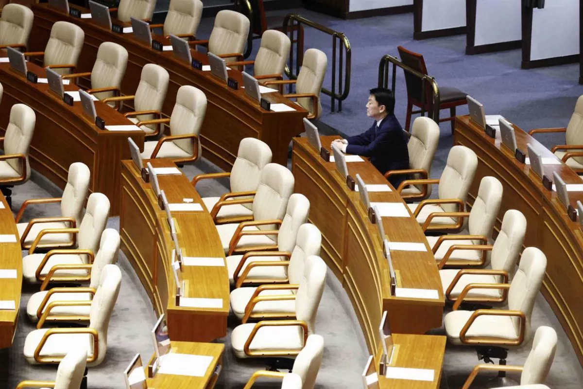 南韓執政黨議員離場杯葛  尹錫悅彈劾案闖關失敗