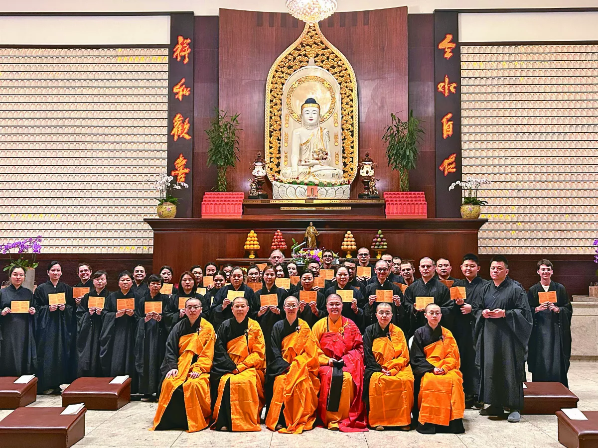 巴西如來寺皈依典禮 佛子誓願行三好