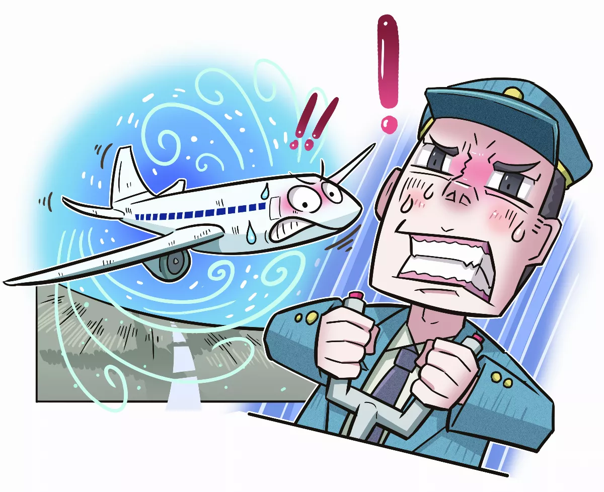 颱風天 飛機降落難度高