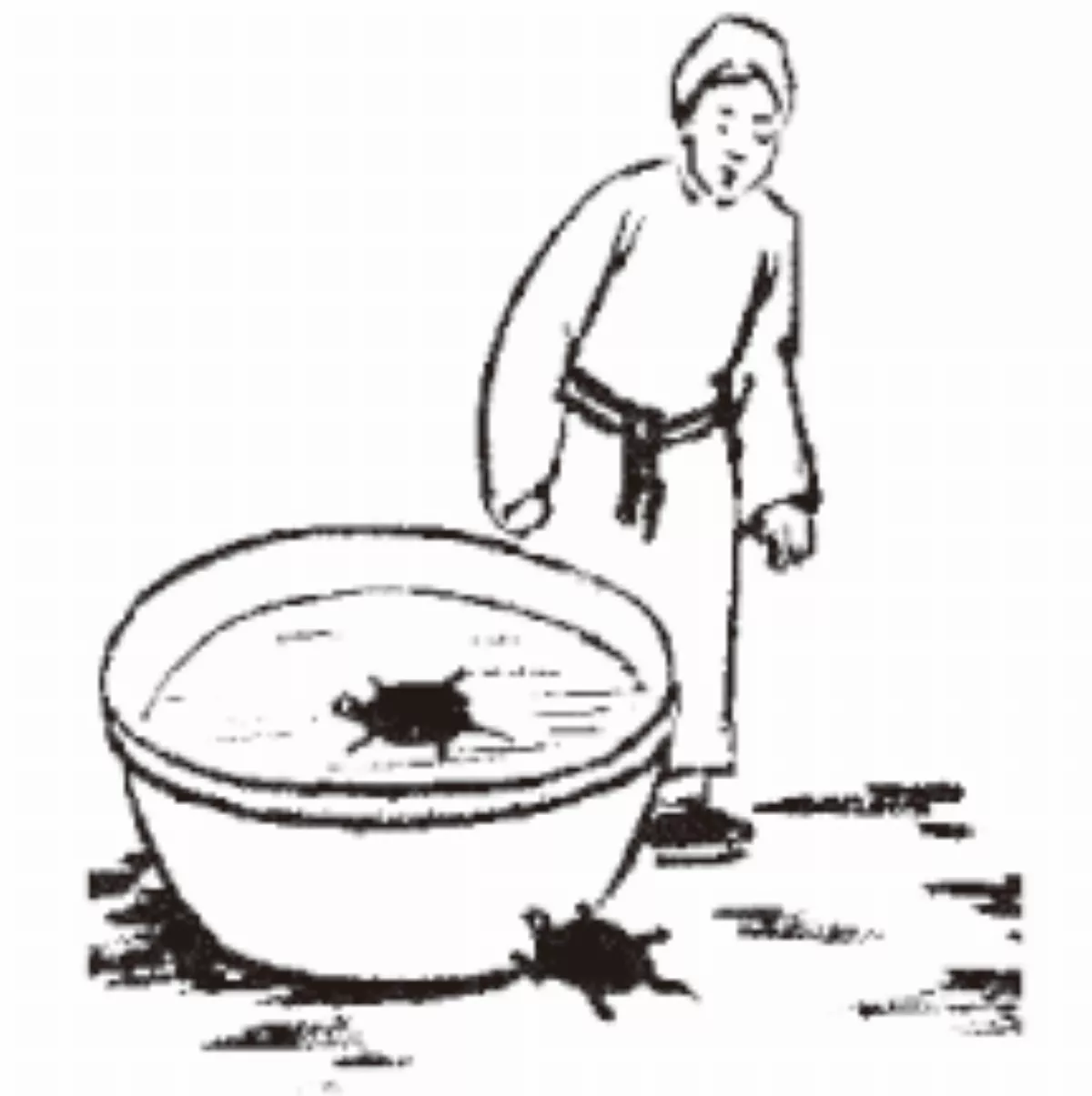 【護生畫集】鱉覓偶
