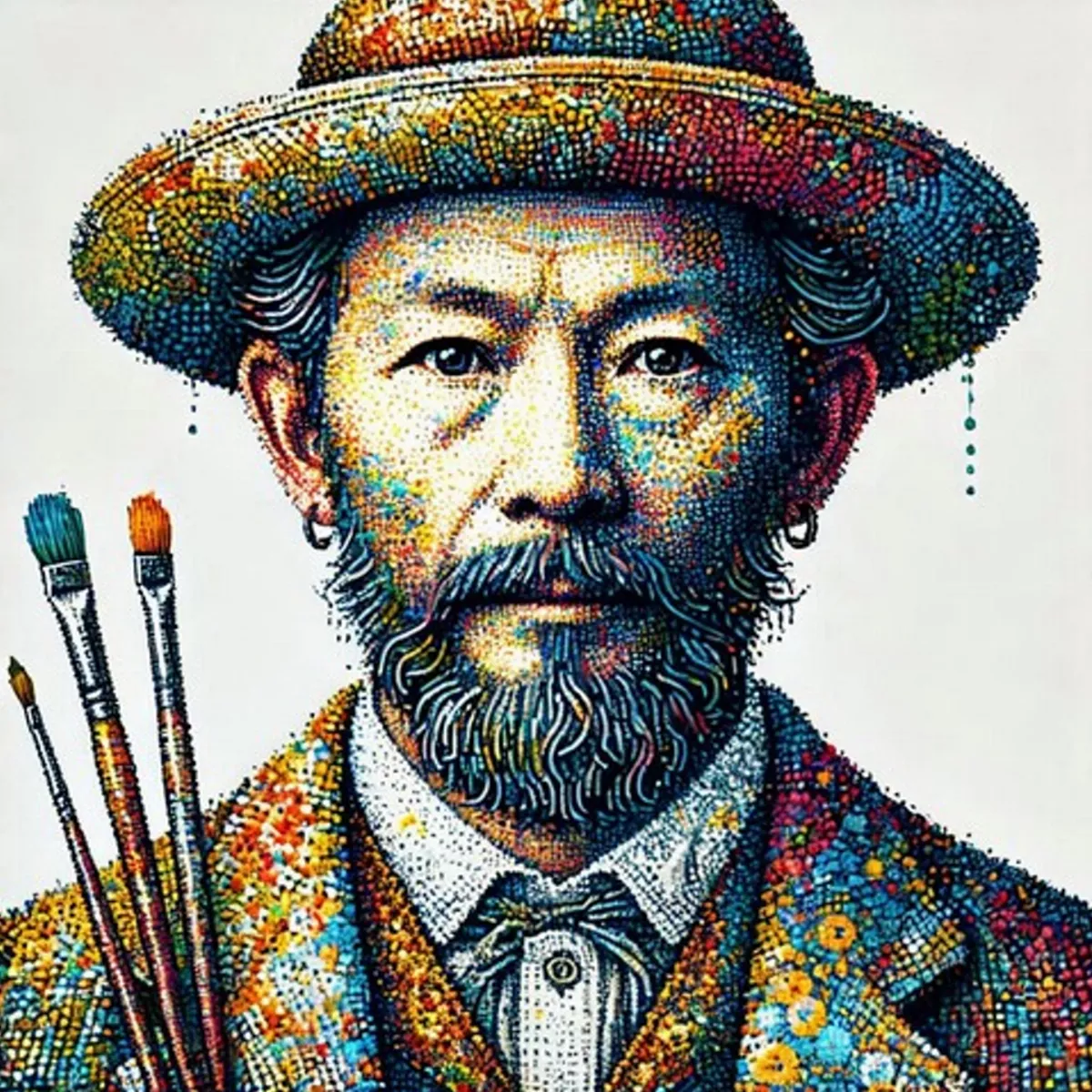 點描派AI畫師 港藝中心開個展