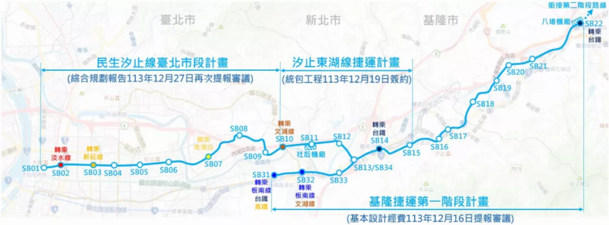 雙北推捷運民生線  新北再提報規畫盼中央支持