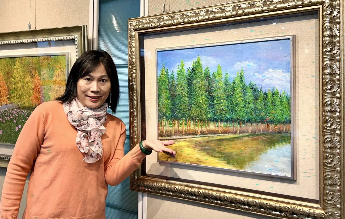 視力受損仍創作不懈 姜春足開個展