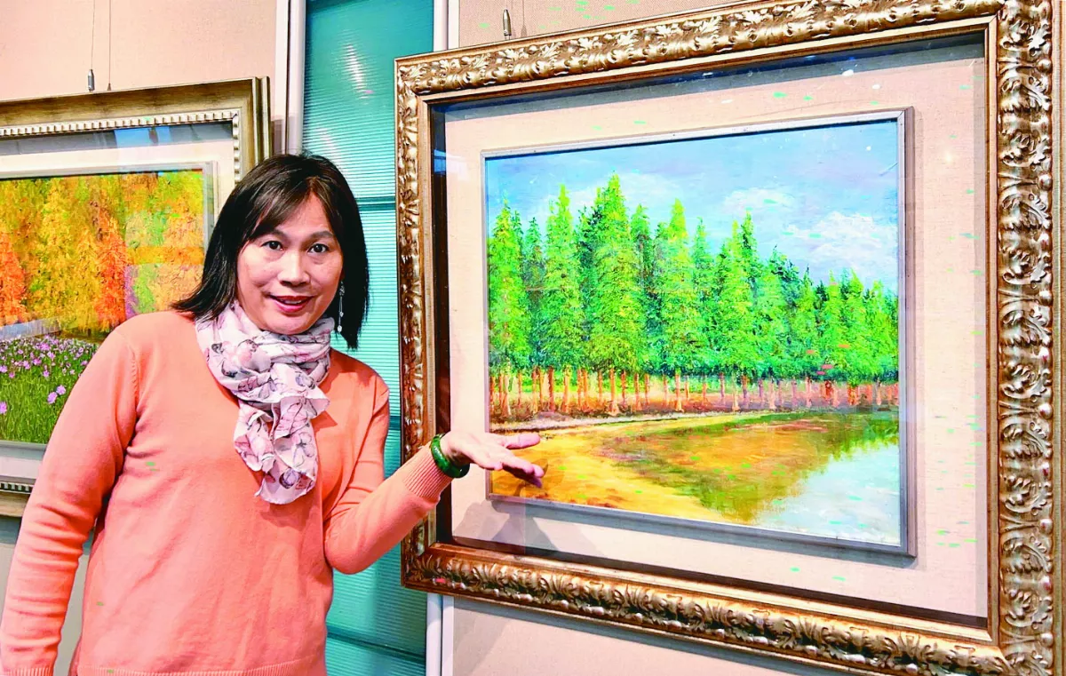 克服視力損傷 姜春足畫展開幕