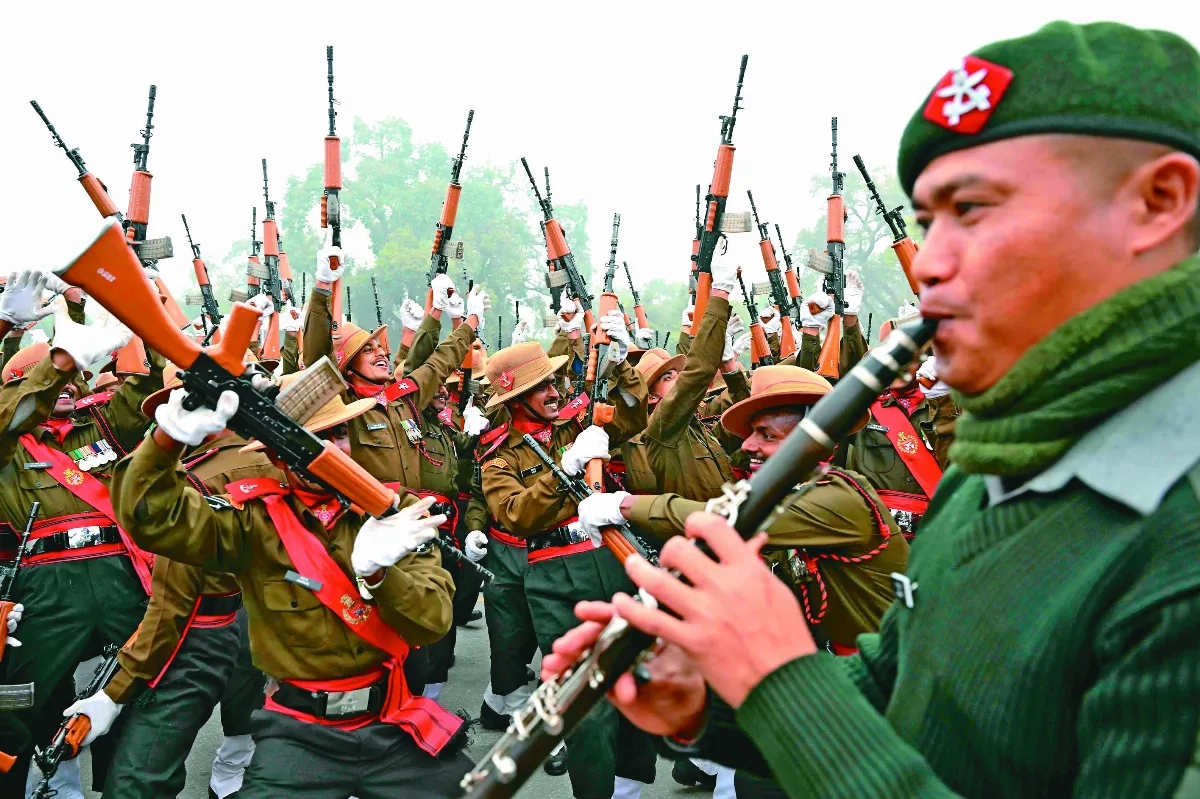 印度共和國日 陸軍彩排起舞