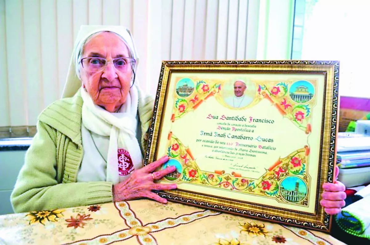 117歲巴西修女  接棒最高齡在世人瑞