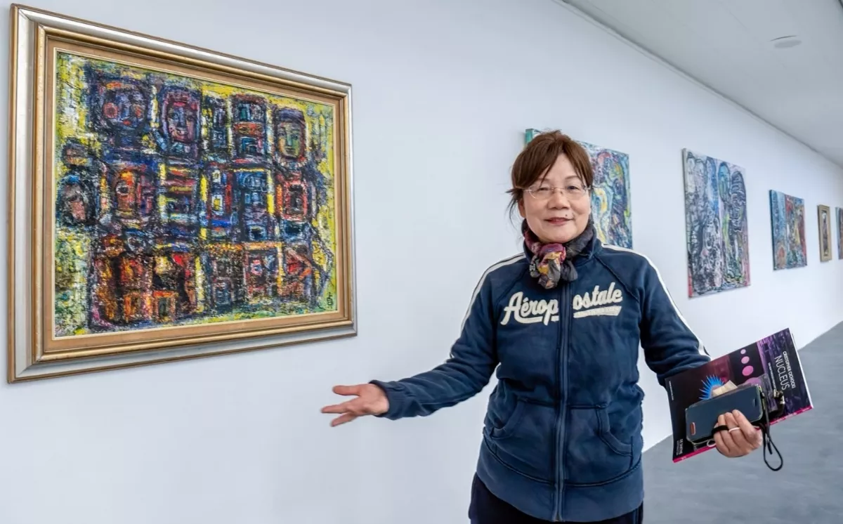 抵抗的美學 李素貞奔放的筆觸展現靈魂堅毅