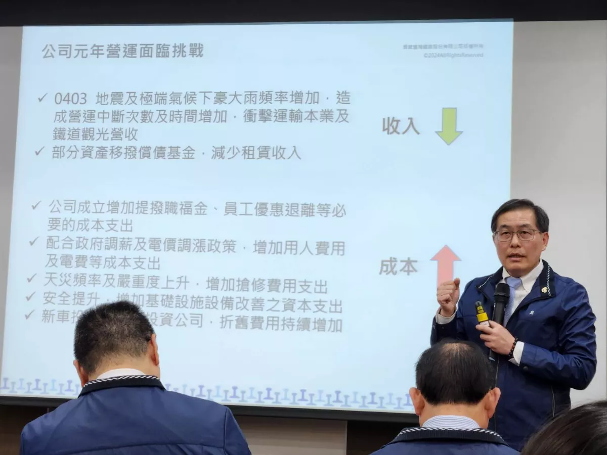 台鐵公司元年報告 回顧十大亮點、今年五大目標