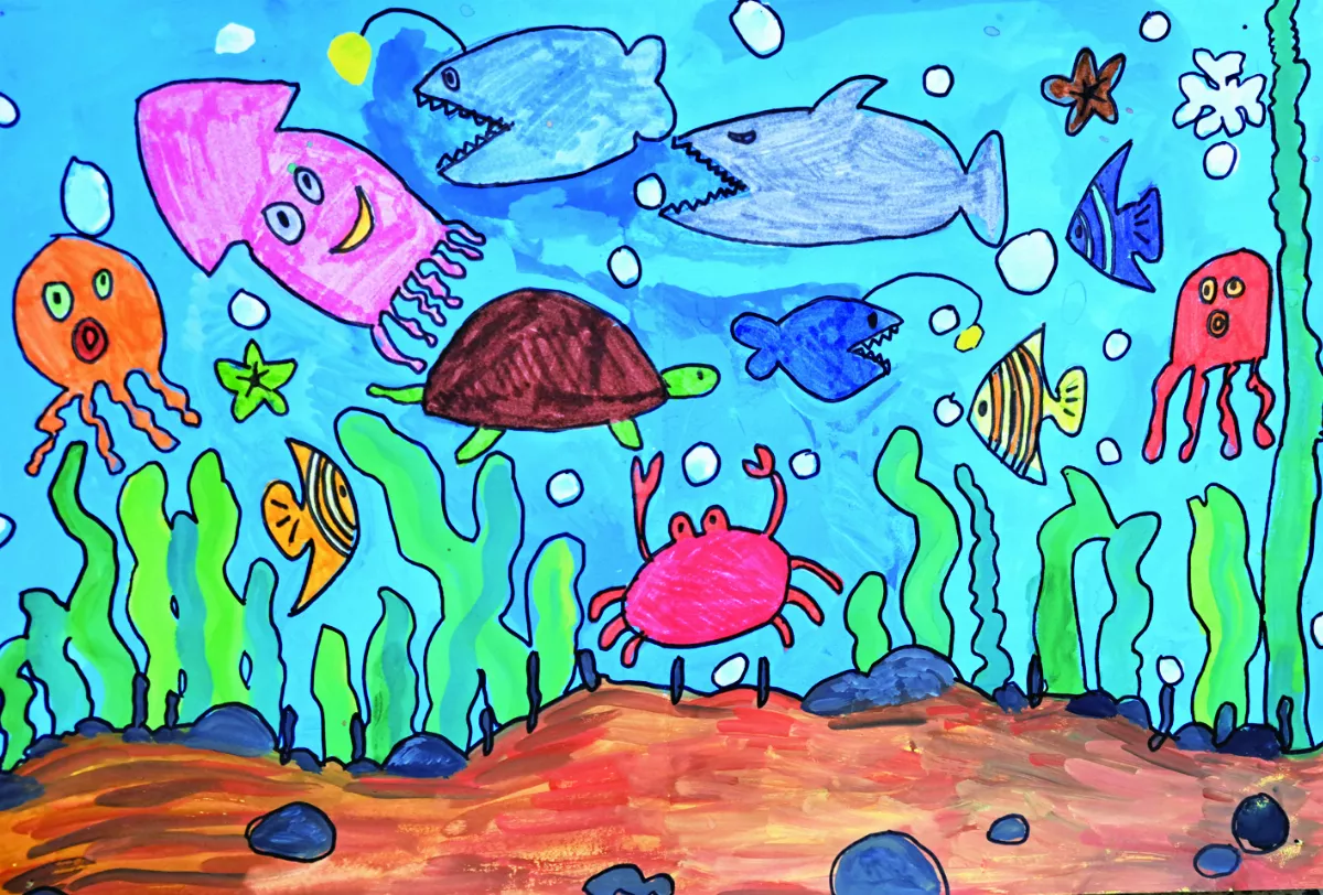 【快樂塗鴉簿】海底世界 