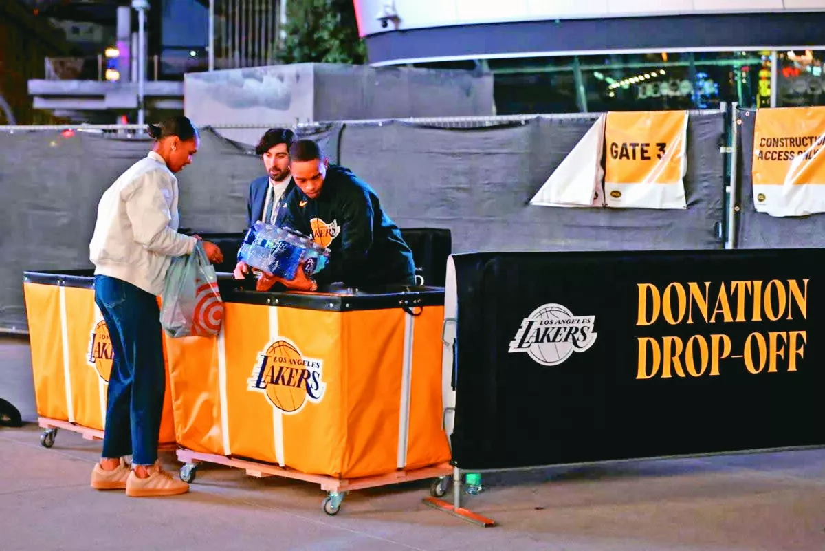 美國體壇募資 伸援洛杉磯野火