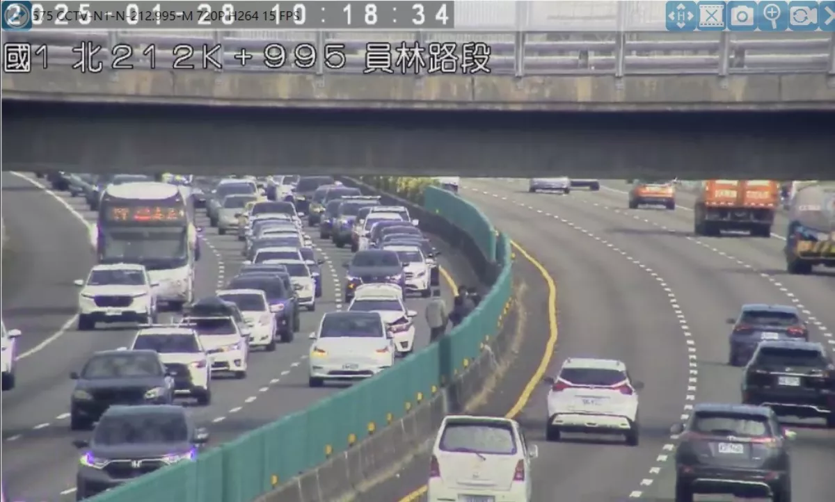 除夕國道事故影響局部車流 下午壅塞恐加劇