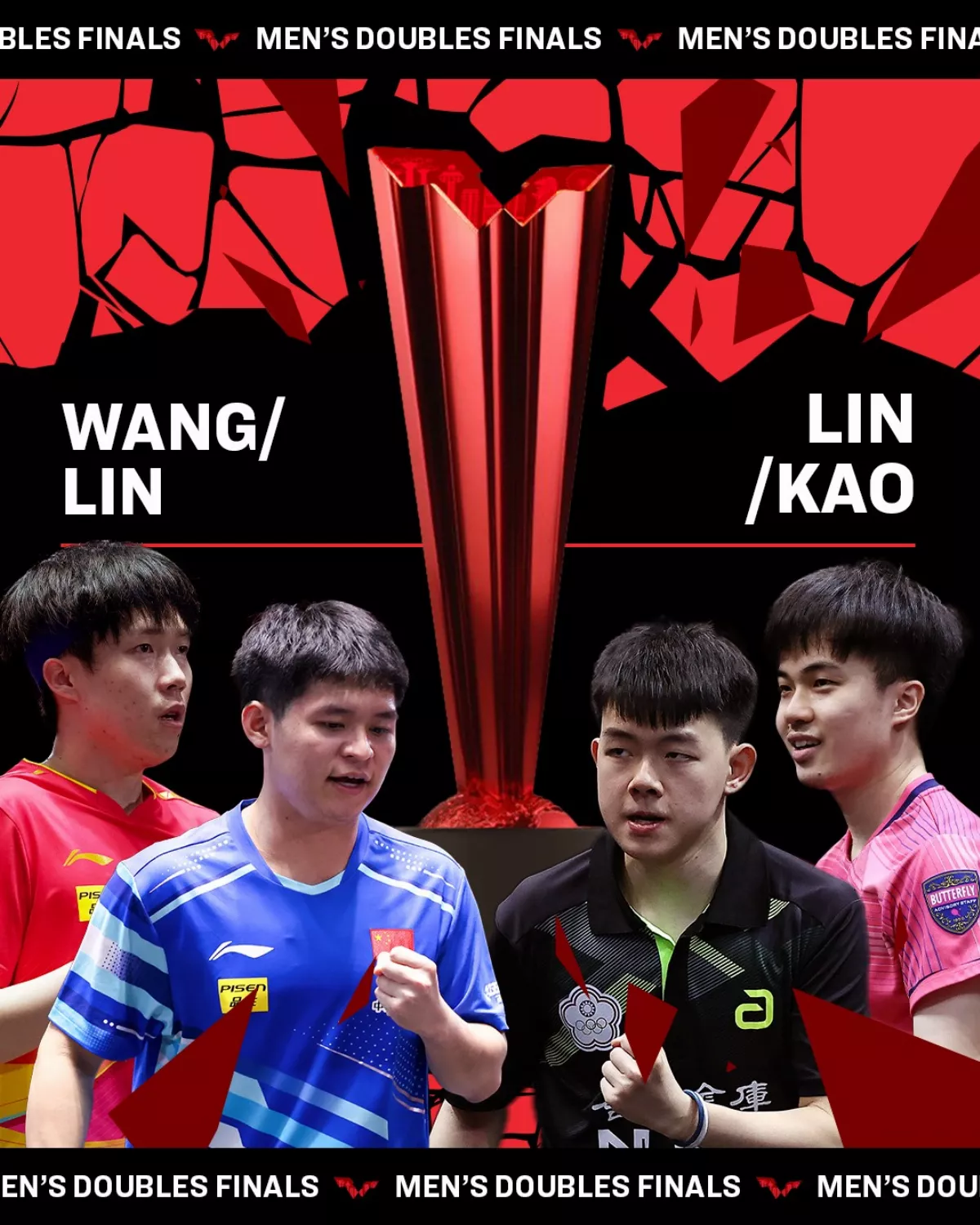 桌球／新加坡大滿貫賽 林昀儒、高承睿男雙獲亞