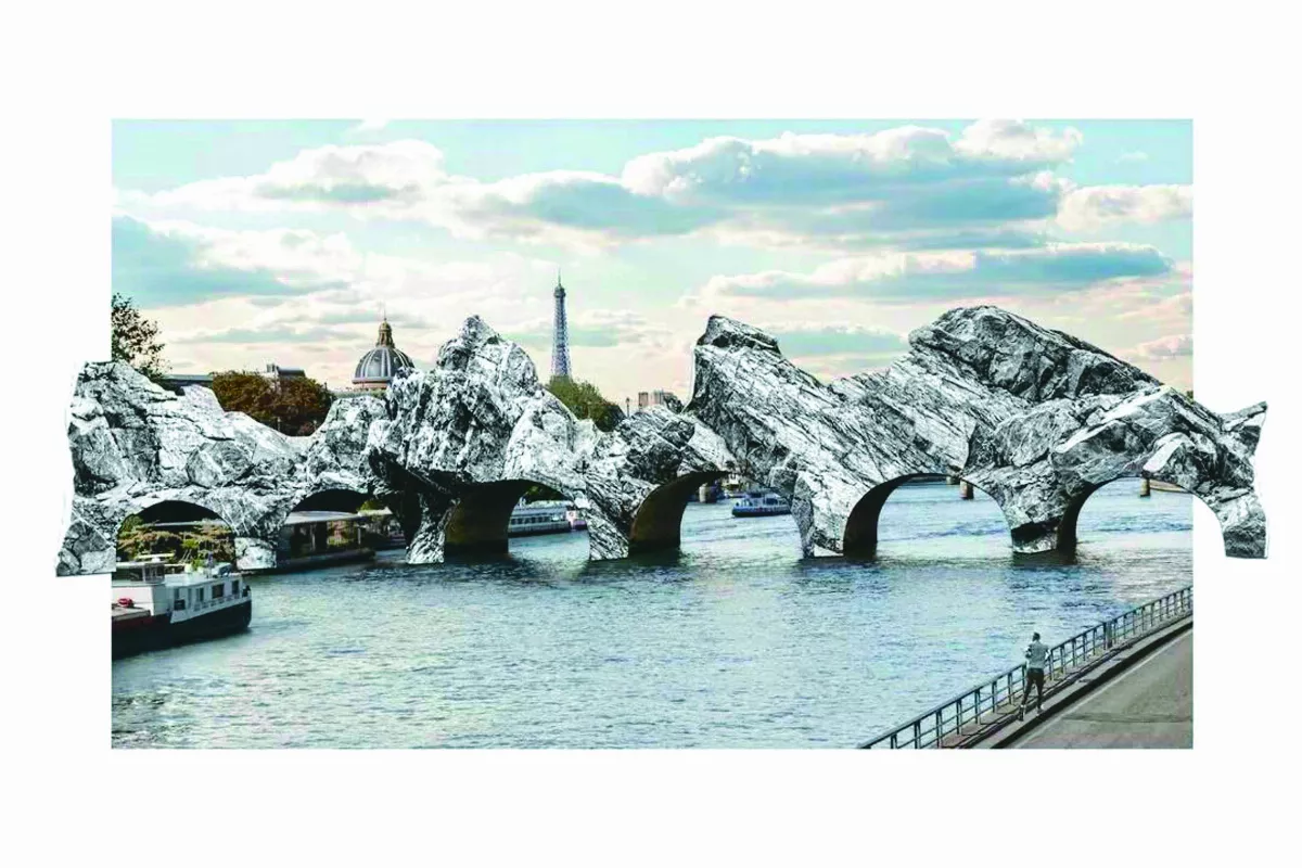 石山奇景 橫跨巴黎塞納河 