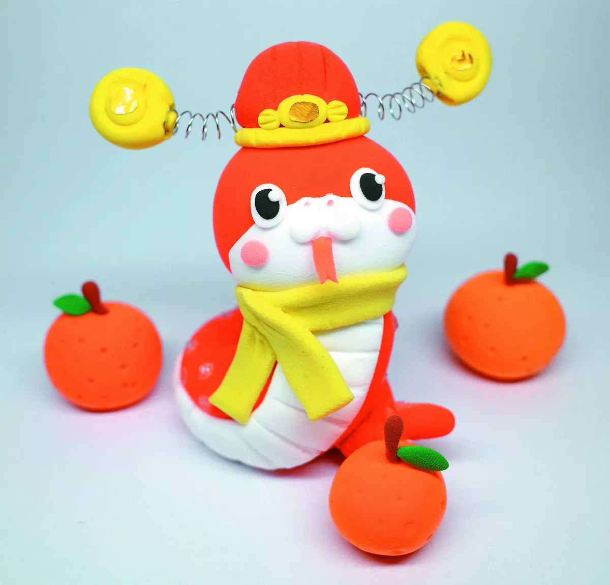 【創意黏土教室】財蛇獻瑞 輕黏土創作