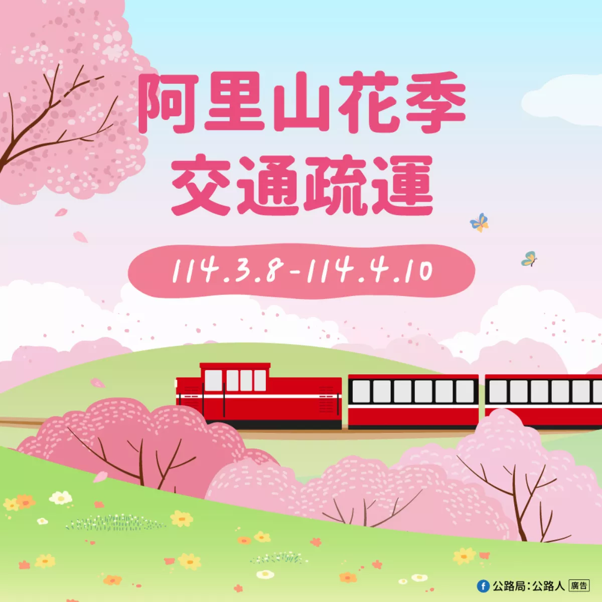 阿里山花季3月10日開始 共計12天例假日上午交管