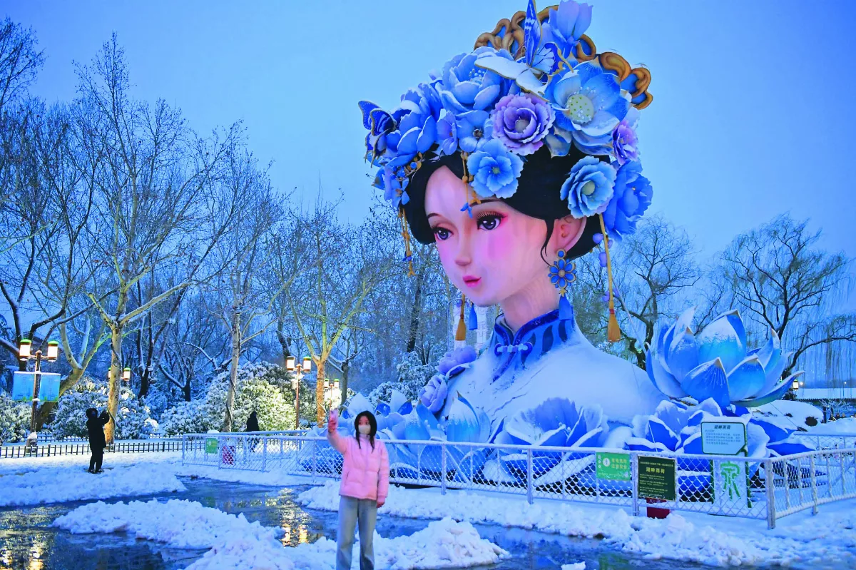 大明湖畔春雪