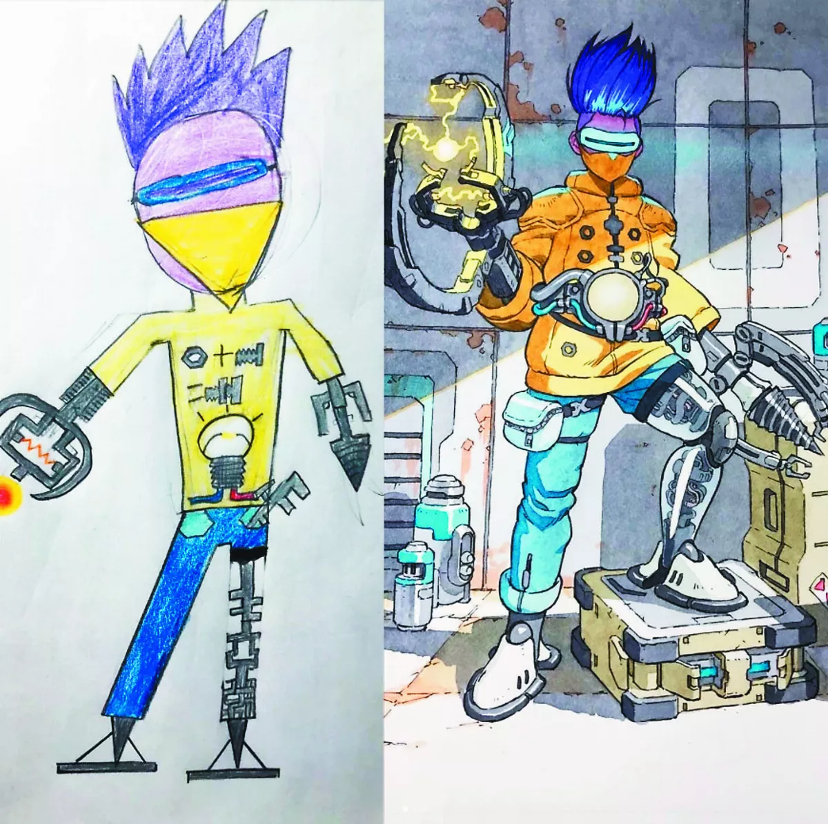 父子聯手創作 塗鴉變熱血動畫