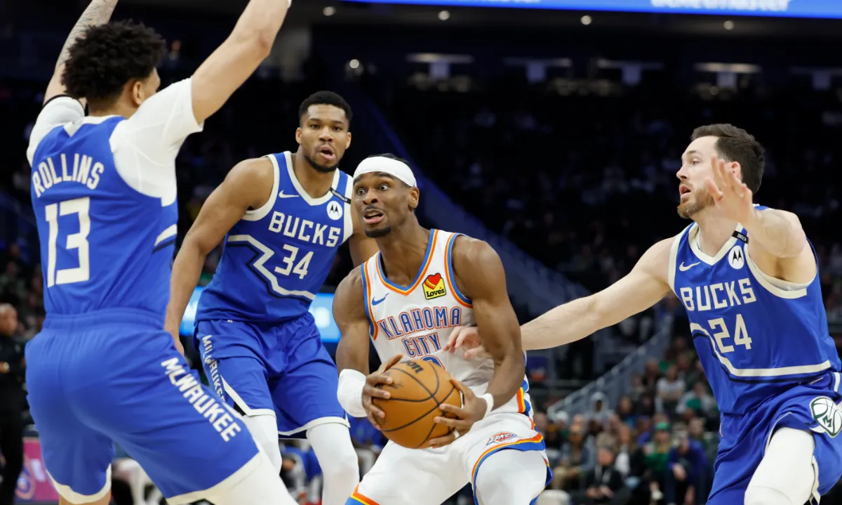 NBA／雷霆SGA連62場至少20分 公鹿本季半場、單節最低輸球